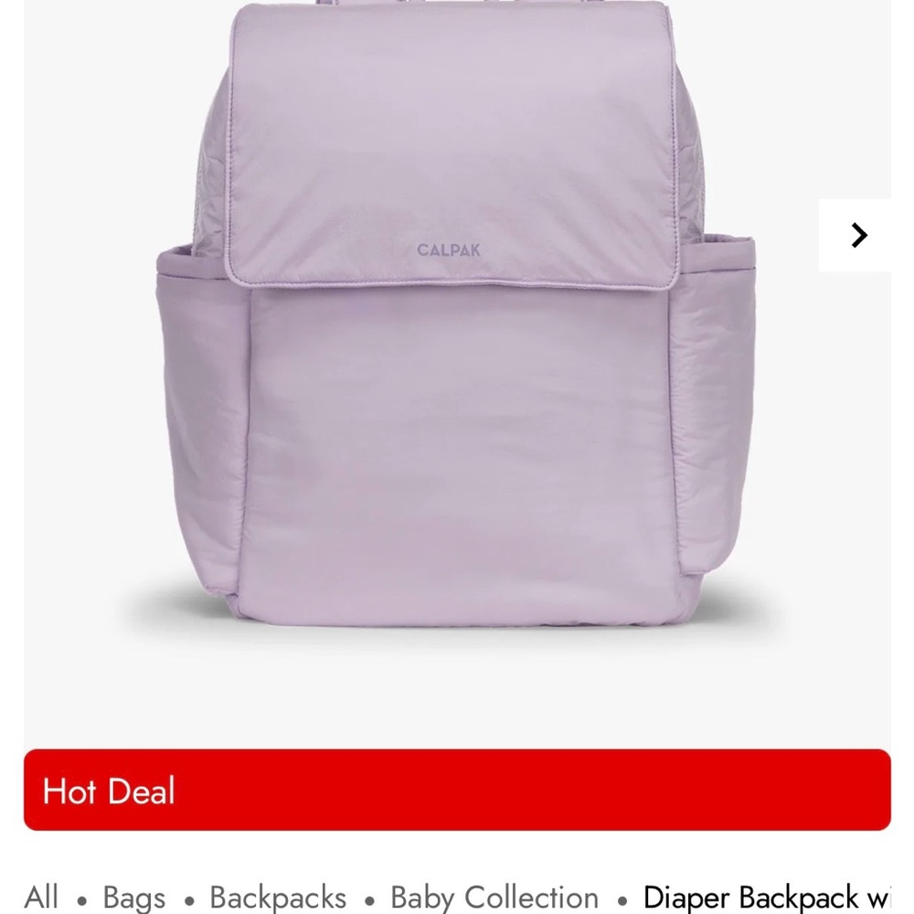 NWT CALPAK diaper bag backpack